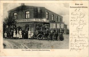 1906 Dettmannsdorf-Kölzow, Erste Deutsche Automobil-Bahn-Verbindung Heinr. Hass / First German automobile-railway connection (fl)