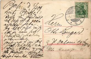 1909 Berlin, Restaurant Dessauer Garten vorm. C. Schaper, SW. Dessauerstr. 1. (tear)