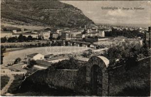 Ventimiglia, Borgo S. Agostino / general view, bridge, tram (Rb)