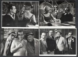 1963 A Meztelen diplomata, 10 db fotó, Inkey Tibor felvétele, Hunnia Filmstúdió Budapest, 14,5×11 cm