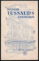 cca 1960 Madame Tussaud&#039;s Exhibition (London), angol nyelvű kiállítási prospektus, tűzött papírkötés, 12 p.