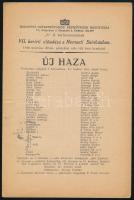 1940 A Nemzeti Színház műsorfüzete az "Új haza" darabról