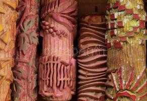 cca 1950 Régi mintás festőhengerek mintás falak készítéséhez. 14 db sz:16-18 cm