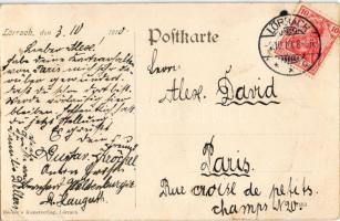 1910 Lörrach, Schuhgeschäft von A. Engler, Turmstrasse 25. / shoe shop (EK)