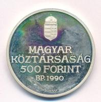 1990. 500Ft Ag "Kölcsey Ferenc" T:AU (eredetileg PP) folt Adamo EM116