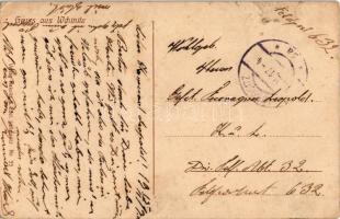 1917 Vchynice, Wchinitz; Strasse im Unterdorf. Verlag Nekolla & Edel No. 35. / street view (EK)