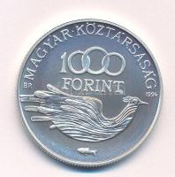 1994. 1000Ft Ag "Védd a világot!" T:BU kis patina Adamo EM138