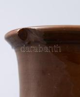 Miskakancsó,jelzés nélkül, mázhibával, m: 17 cm