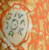 Gorka Géza (1895-1971), Iparművészeti Vállalat: Lábas váza. Jelzett, hibátlan, m: 16,5 cm