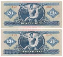 1969. 20Ft (2x) T:F szép papír Adamo F15