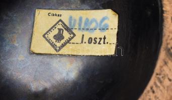 Iparművészeti Vállalat kétszínű hengerváza, címkével jelzett, hibátlan, m: 33 cm