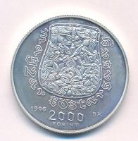 1996. 2000Ft Ag "Honfoglalás 1100. évfordulója" T:BU Adamo EM141
