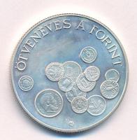 1996. 2000Ft Ag "Ötvenéves a Forint" T:BU patina Adamo EM144