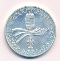 1996. 2000Ft Ag "Ötvenéves a Forint" T:BU patina Adamo EM144