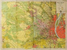 1947 Budai hegyek kirándulótérképe, 1 : 25.000, kiadja a Honvéd Térképészeti Intézet, kisebb szakadásokkal, javított, 63x81 cm