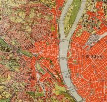1947 Budai hegyek kirándulótérképe, 1 : 25.000, kiadja a Honvéd Térképészeti Intézet, kisebb szakadá...