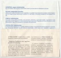 1995. "Hungária Biztosító Rt." reklámpénz + ~1990. "VISA CLASSIC" reklámpénz T:V...