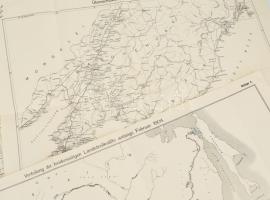 1906 Az orosz-japán háború színtereit ábrázoló térképek, 2 db + az orosz és a japán haditengerészet ...