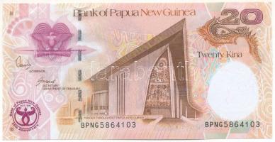 Pápua Új-Guinea 2008. 20K "35 éves a Pápua Új-Guinea Bank" emlékkiadás T:UNC  Papua New Guinea 2008. 20 Kina "35th Anniversary - Bank of Papua New Guinea" commemorative issue C:UNC Krause 36.