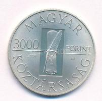 2009. 3000Ft Ag "Kazinczy Ferenc születésének 250. évfordulója" T:AU (eredetileg PP) folt ...