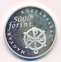 2004. 5000Ft Ag "Pécsi ókeresztény sírkamrák" T:AU (eredetileg PP) folt Adamo EM193