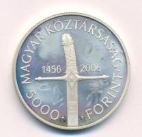 2006. 5000Ft Ag "Nándorfehérvári diadal" T:AU (eredetileg PP) folt Adamo EM204