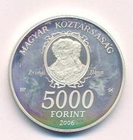 2006. 5000Ft Ag "Munkácsi vár / Zrínyi Ilona" T:AU (eredetileg PP) folt Adamo EM202