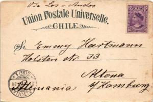 1901 Valparaíso, Lit. L. Kober Art Nouveau, litho (EK)