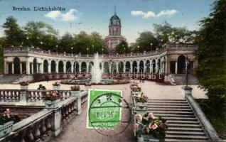 Wroclaw Liebichshöhe with fountain