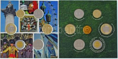 2002-2013. 7xklf HIÁNYOS forgalmi sor dísztokban, mindegyikből az emlékérme, vagy az emlékérem hiány...