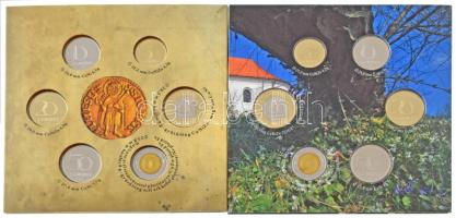 2002-2013. 7xklf HIÁNYOS forgalmi sor dísztokban, mindegyikből az emlékérme, vagy az emlékérem hiány...