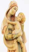 Madonna gyermekével. Faragott és festett fa, jelzés nélkül, jó állapotban, m: 40 cm