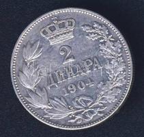 Szerbia 1904. 2D Ag I.Péter T:2-/3+