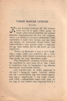 Baráthosi Balogh Benedek: 
Turáni magyar levelek I. Kézirat gyanánt küldi: Baráthosi Balogh Benedek...