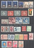 Régi levélzáró tétel 3 nagyméretű és 1 kisméretű berakólapon, közte Szegedi Szabadtéri Játékok, 1947...