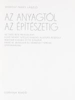 Moholy-Nagy László: A anyagtól az építészetig. Az 1929-ben megjelent első német nyelvű kiadás alapján készült magyar kiadás Otto Stelzer, Hans M. Wingler és Vámossy Ferenc utószavával. Ford.: Mándy Stefánia. Bp.,1968,Corvina. Fekete-fehér fotókkal, többek közt Moholy-Nagy László és Csáky József műveinek reprodukcióival illusztrált. Kiadói egészvászon kötés, jó állapotban.