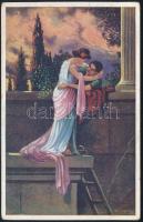 1917 Tábori posta képeslap / Field postcard "K.u.K. KRIEGSMARINE S.M.S. CIRKVENICA" - Szol...