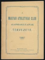 1906 A Magyar Athletikai Club alapszabályainak tervezete, 28p