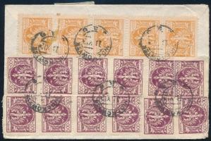 1923 Levél Londonba 25 db bélyeggel / Cover to London with 25 stamps