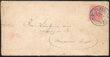 1899 Levél BUDAPEST-MISKOLCZ-M.SZIGET mozgóposta bélyegzéssel / Postcard with railway postmark