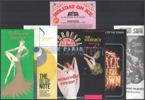 cca 1980-2000 16 db Moulin Rouge és Lido varieté és revű flyer