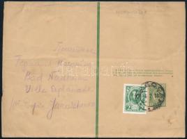 ~1913 Teljes díjjegyes újságszalag 1 bélyeges kiegészítéssel / Complete PS-wrapper with additional franking