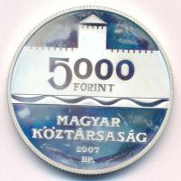 2007. 5000Ft Ag "Gyulai vár" T:AU (eredetileg PP) folt Adamo EM210