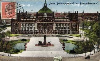 Berlin Reichstag with Bismarck monument (Rb)