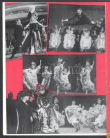 ca 1960 Moulin Rouge varieté képes műsorfüzet 20p. hajtásnyommal