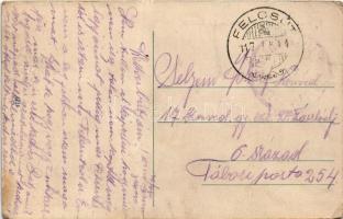 1917 Felcsút, Vöröskereszt kisegítő kórház, katonák (EK)