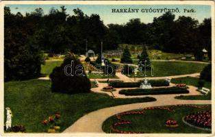 1932 Harkány-gyógyfürdő, park. Szilczer Gyula kiadása (EK)