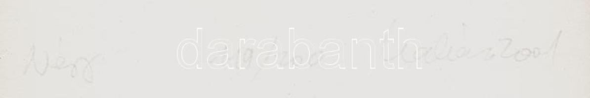 Kalmár István (1949-): Négy. Lito-ofszet, papír, jelzett, számozott (119/200), 29x23 cm. A 2001-ben ...