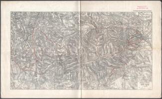 cca 1940 5 db magyar turisztikai kiadvány, térkép: Lillafüred, Hévíz, Kőszeg