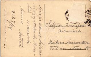 1918 Wien, Vienna, Bécs XXI. Brünnerstrasse mit Lehndorfer-Hof, Kleider Etablissement Heinrich Sinai...